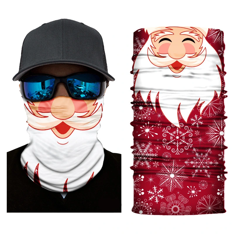 Factory Stock Christmas Pattern Bandana Multi-Functional Tube Face Cover Bandana