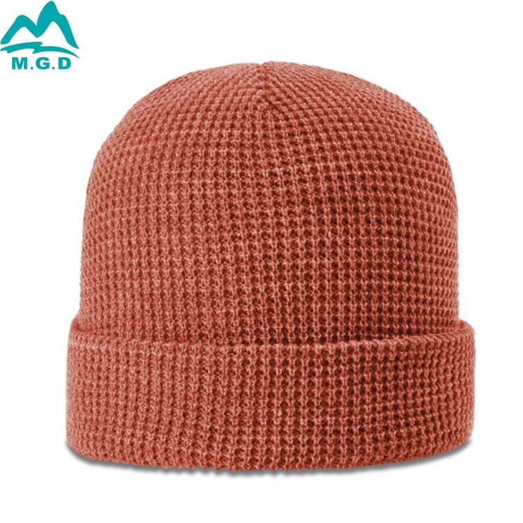 Whole Sale Winter Hat Mens Waffle Knitted Beanie