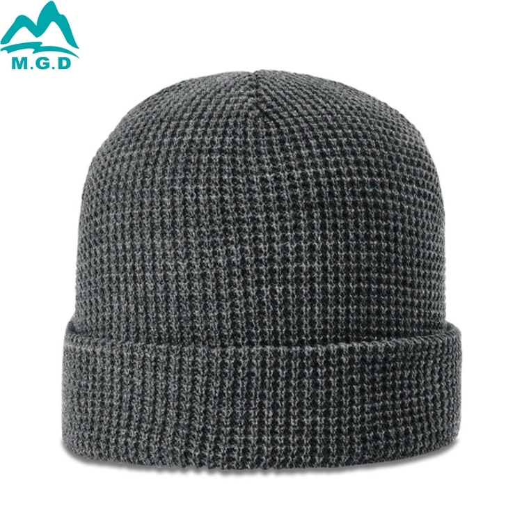 Whole Sale Winter Hat Mens Waffle Knitted Beanie