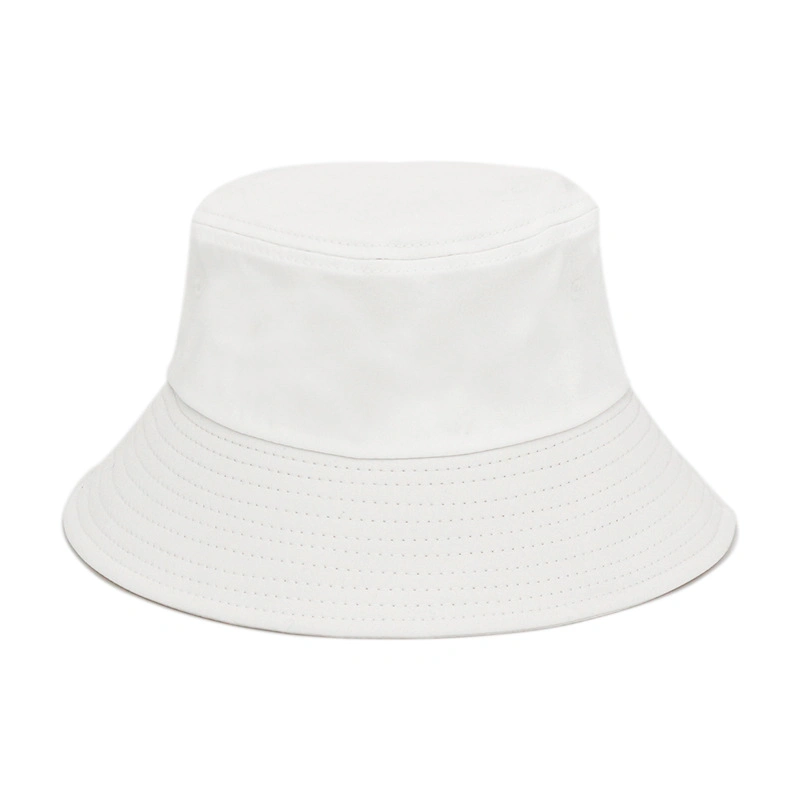 Custom 3D Embroidery Logo Solid Color Women Bucket Hat