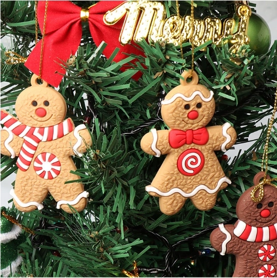 Gingerbread Man Ornaments for Christmas Tree Decoration