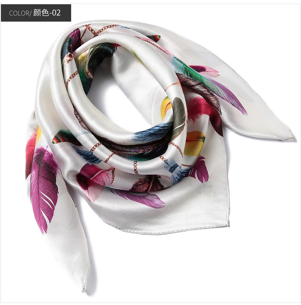 Factory Customer Designs Square Pure Silk Fashion Women&prime;s Scarf