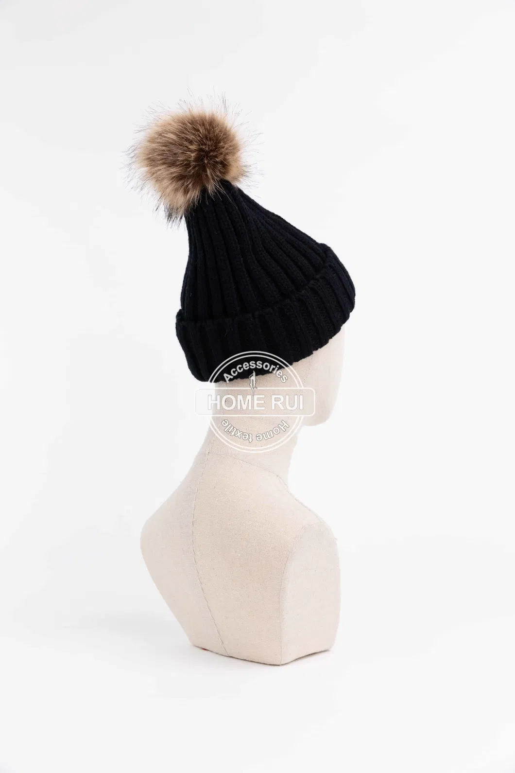 Winter Acrylic High Quality Fisherman Skully Jacquard Knitted Beanies Hats Custom Embroidery Logo