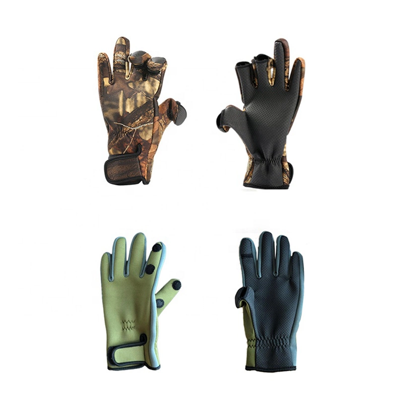 Fishing Gloves with 3 Fingerless Anti-Slip Windproof Waterproof Warm, Lightweight Wbb12995