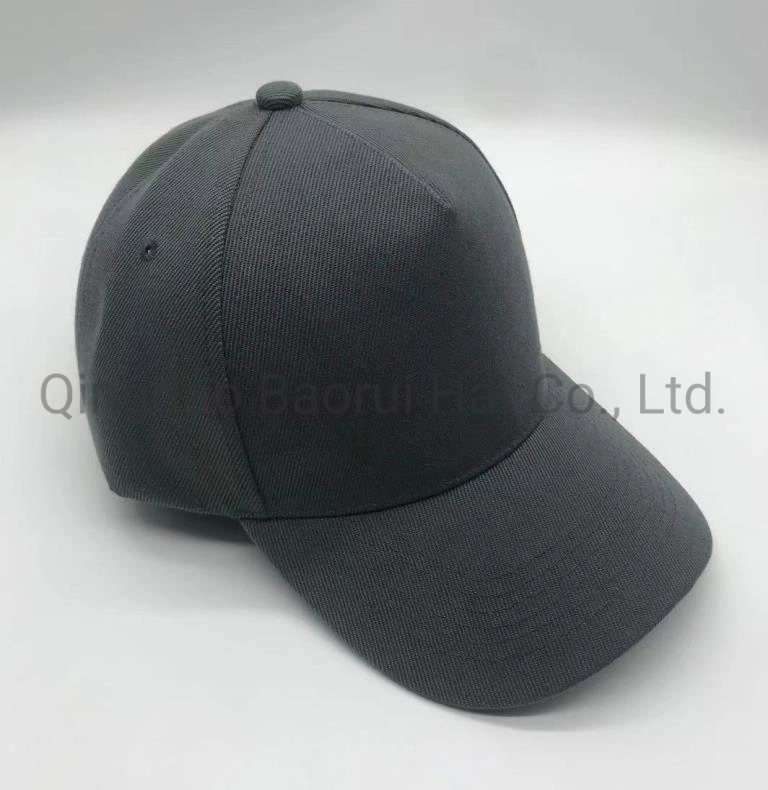 Blank acrylic Polyester Sports Caps Baseball Hats with Metal