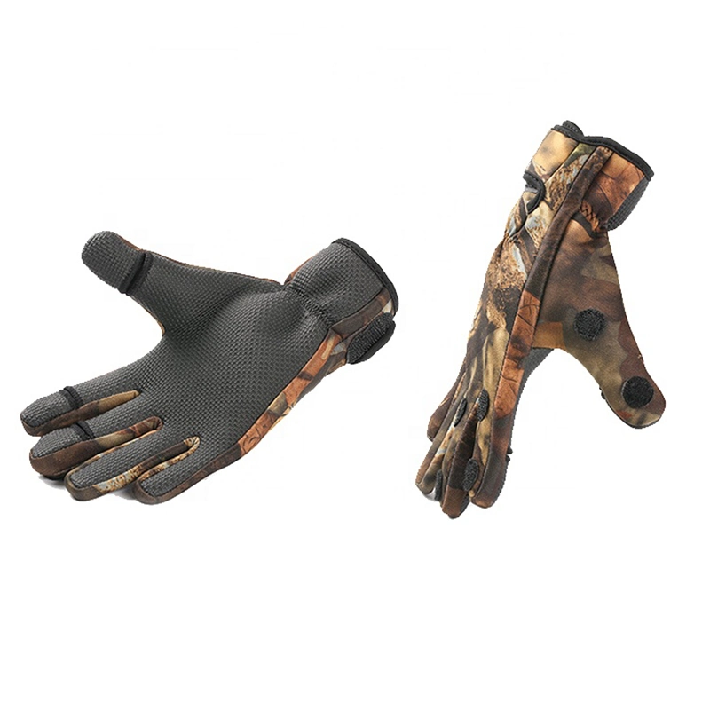 Fishing Gloves with 3 Fingerless Anti-Slip Windproof Waterproof Warm, Lightweight Wbb12995