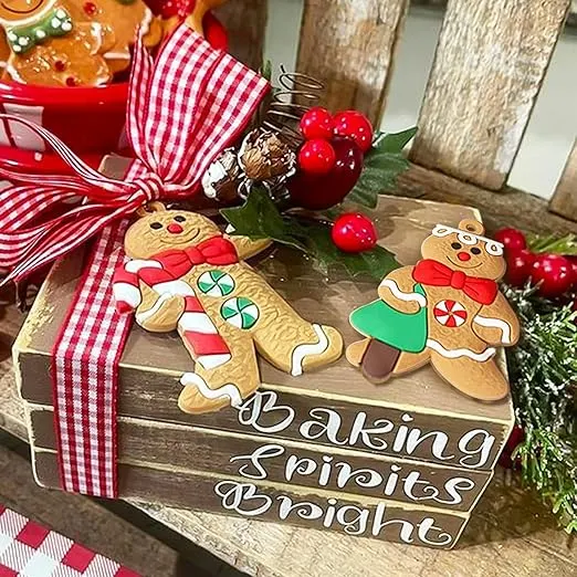 Gingerbread Man Ornaments for Christmas Tree Decoration