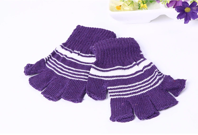 Cheap Discount Half Finger Fingerless Winter Knit Magic Gloves Promotional Low Price