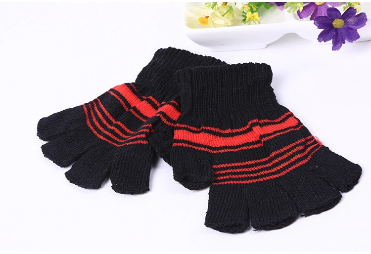 Cheap Discount Half Finger Fingerless Winter Knit Magic Gloves Promotional Low Price