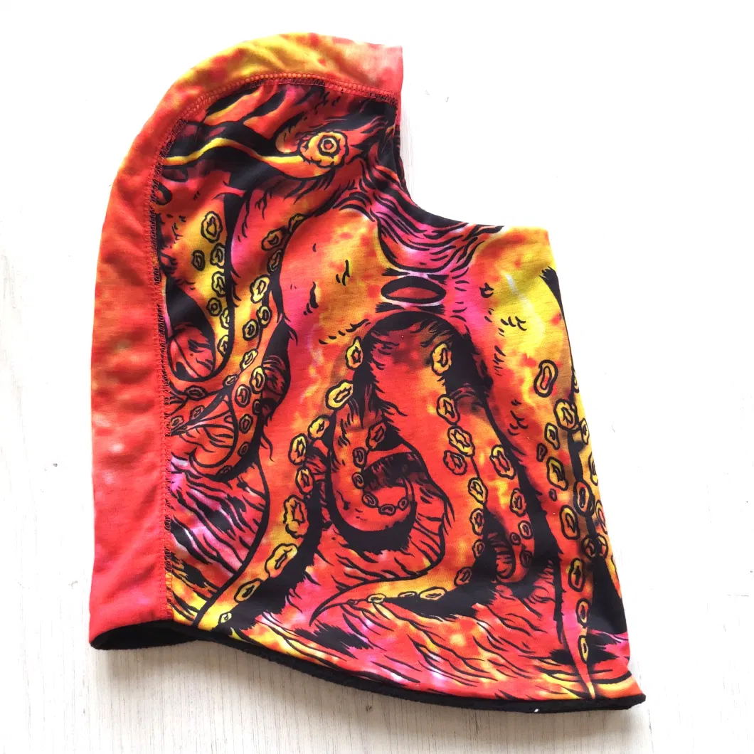 Sublimation Printed Stretch Polyester Balaclava