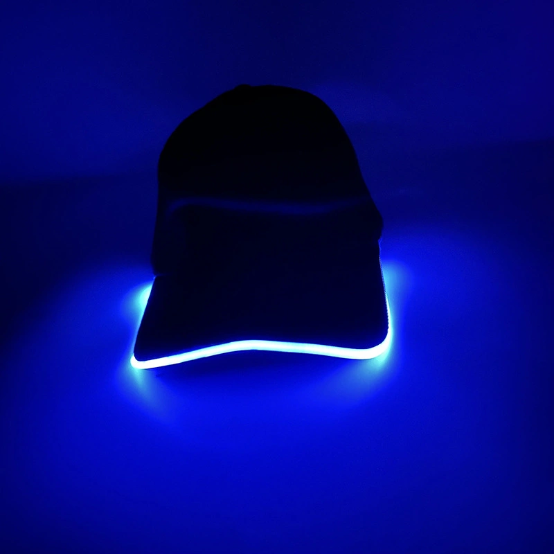 Stylish and Beautiful Atmosphere Outdoor Shade LED Fiber Optic Baseball Cap