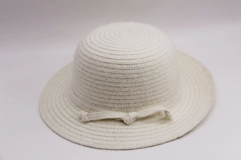 Adult Winter Polyester Straw Hat Shaping Hat Lady Style Single Color Fabric