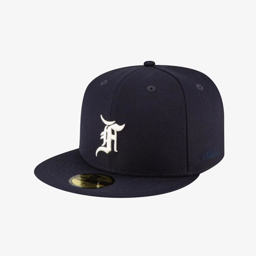 Top Quality Flat Peak Embroidery Snapback Hat Mesh Baseball Cap