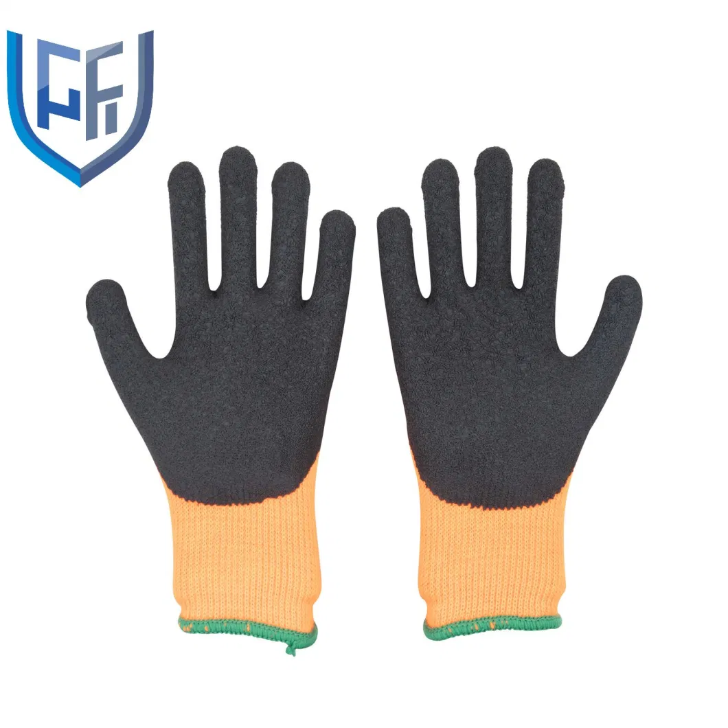 Mens Latex Foam Safety Work Hand Gloves for Winter Construction