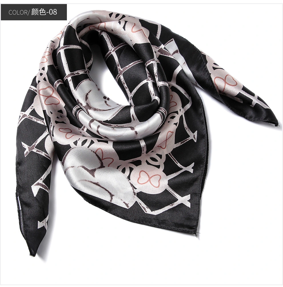 Factory Customer Designs Square Pure Silk Fashion Women&prime;s Scarf