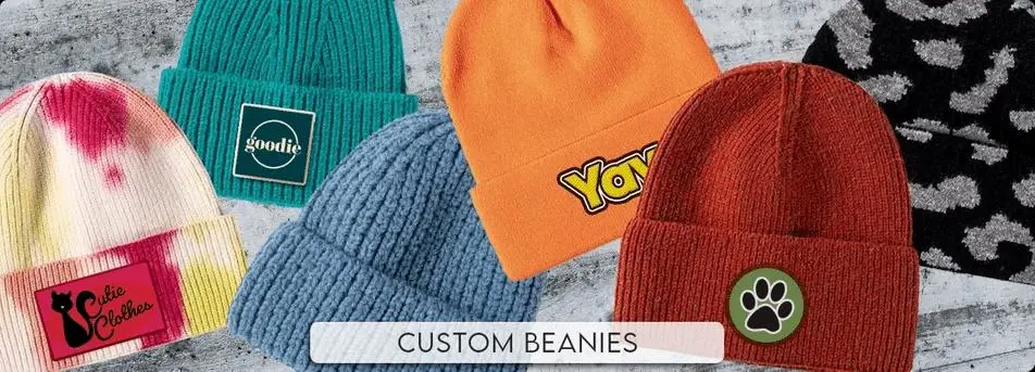 2023 Winter Trend Chunky Beanie Hats Custom Embroidery Logo Leather Patch Woven Letter Label Knitted Manufacturer