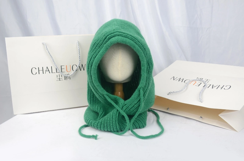 Winter Warm Knitted Balaclava Hood Hat Scarf