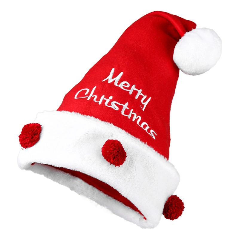 LED Xmas Hats Snowman Reindeer Knitting Felt Christmas Santa Hat