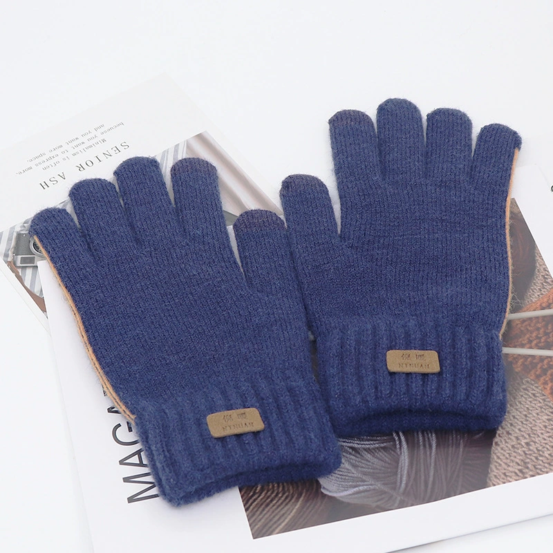 2022 New Arrival Men&prime; S Split-Finger Touch Screen Knitted Gloves