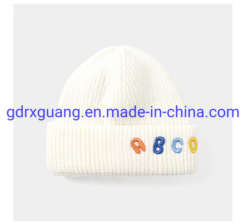 Wholesale High Quality Custom Embroidery Logo Warm Winter Beanie Hats