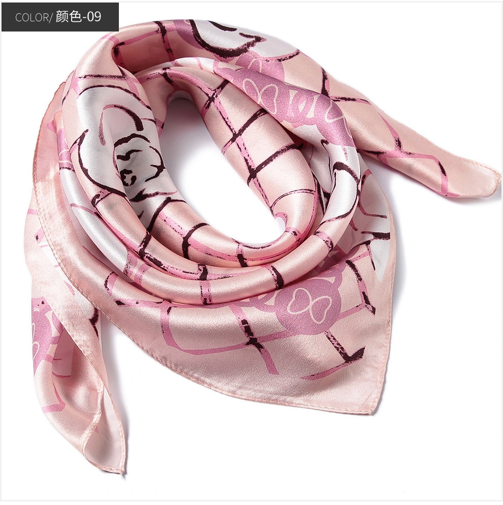 Factory Customer Designs Square Pure Silk Fashion Women&prime;s Scarf