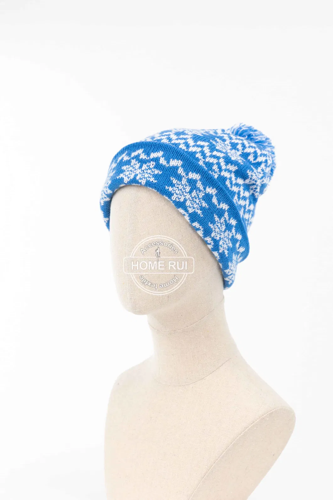 Winter Outdoor Slouchy Snow Fleece Fair Slouchy Geometric Zig Zag Wave Skullcap Tweed Corkscrew Windproof Bummel Floppy Skull Ski Cap Hat Beanie