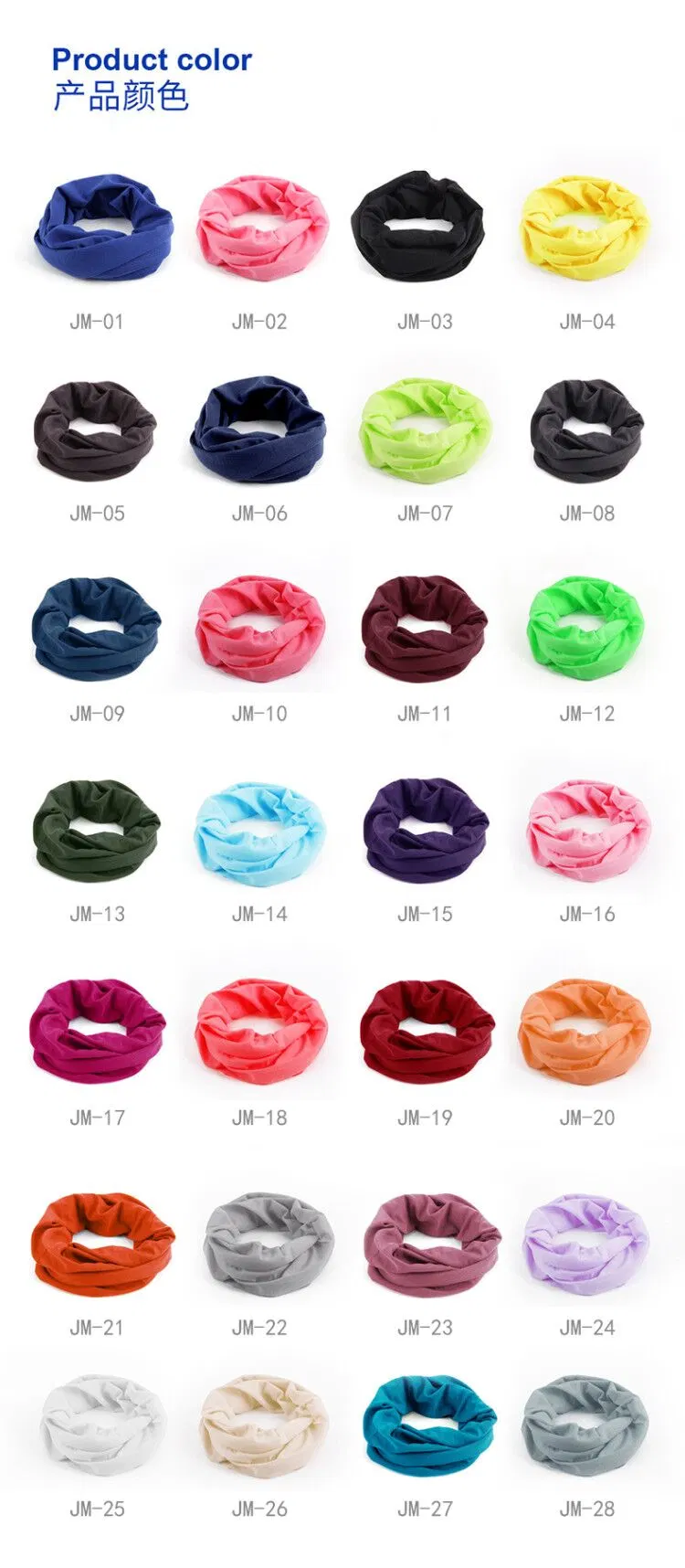 Promotional Stock Multifunctional Bandana Seamless Neck Scarf Fast Delivery