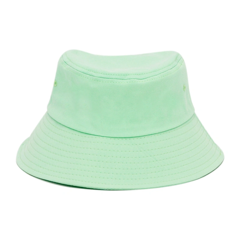 Custom 3D Embroidery Logo Solid Color Women Bucket Hat