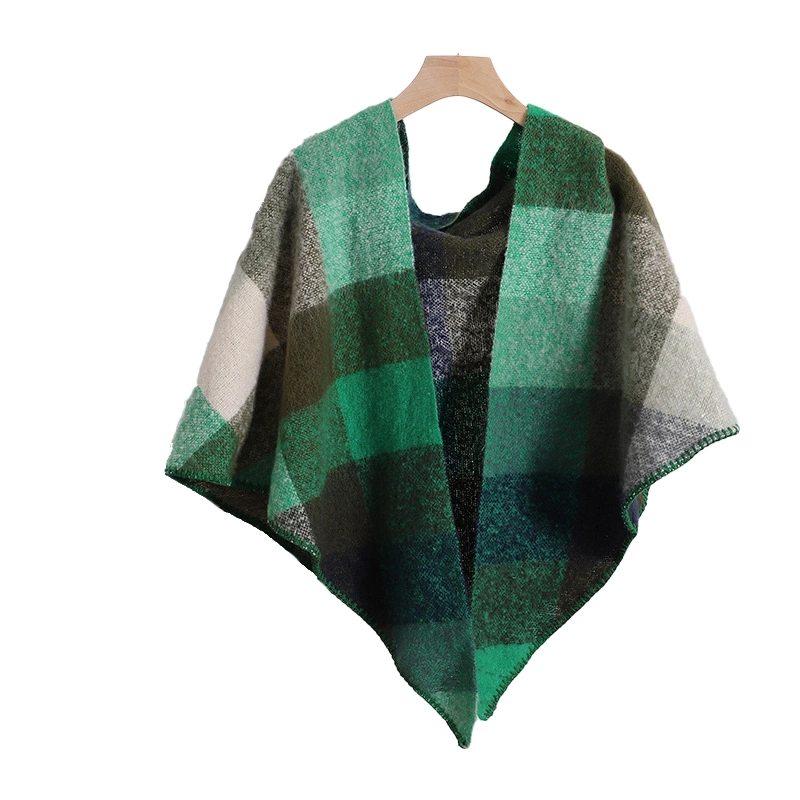 Warm Thickened Round Mohair Triangle Scarf /Shawl