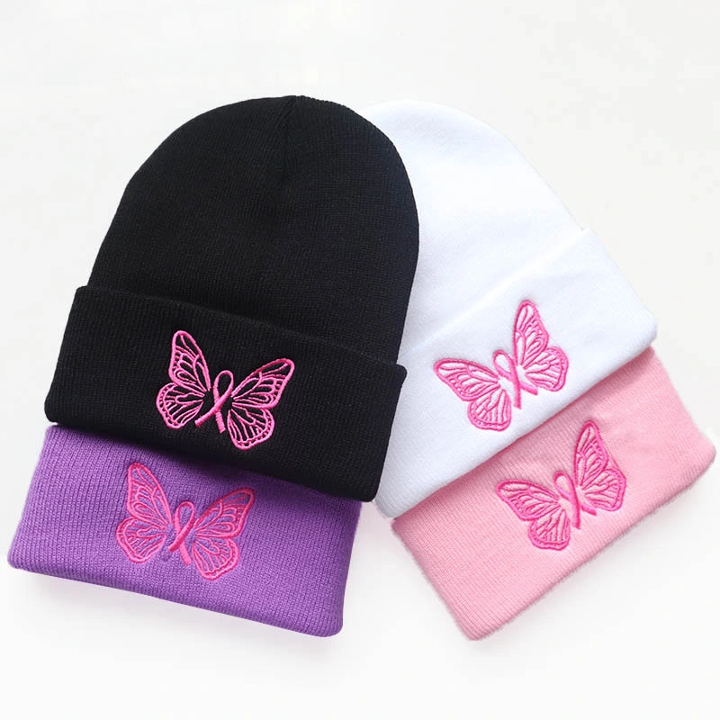 Knitted Acrylic Winter Warm Knit Hats Beanies for Children Colorful Adult Cheap Hat