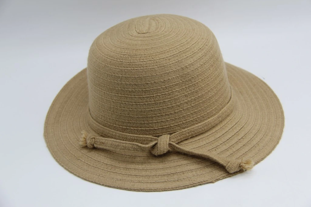 Adult Winter Polyester Straw Hat Shaping Hat Lady Style Single Color Fabric