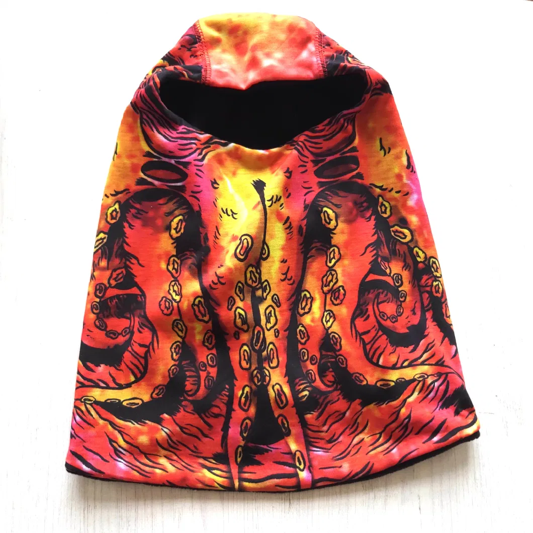 Sublimation Printed Stretch Polyester Balaclava