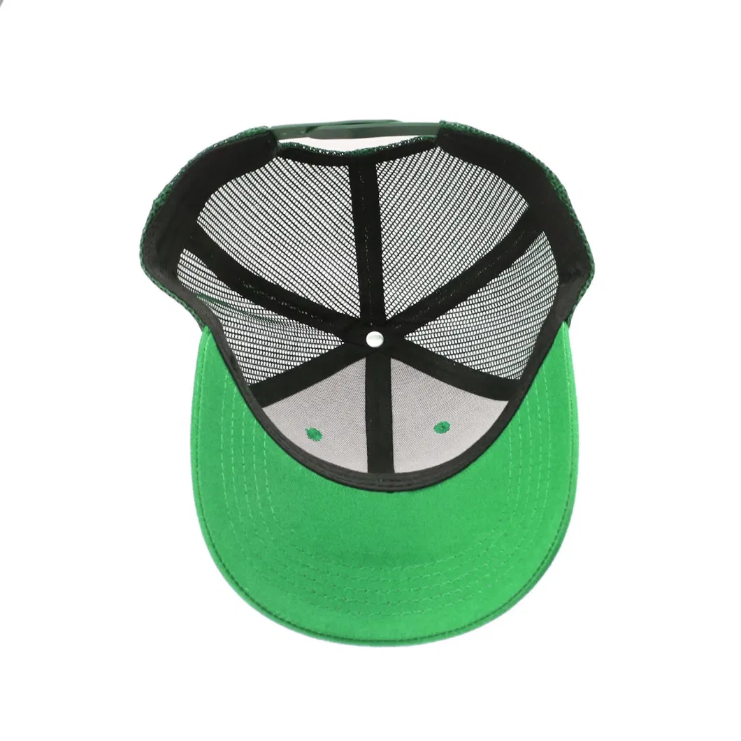 Wholesale 6 Panel 3D Embroidery Baseball Cap Custom Twill Cotton Polyester Mesh Curved Brim Trucker Hat