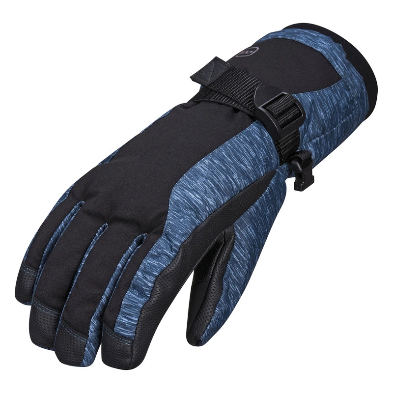 Custom Unisex Winter Sports Glove Warm Waterproof Ski Gloves with Buckle for Snowboard Sport