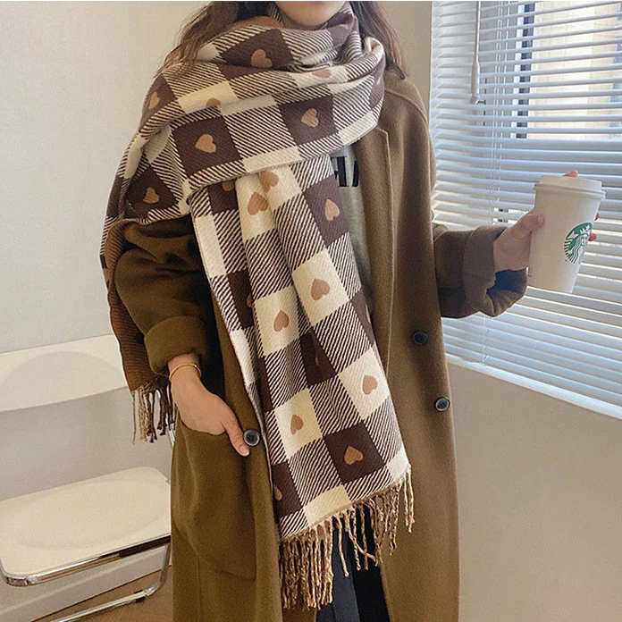 Hot Selling Custom Logo Designer Scarf for Women Winter Scarf 2024