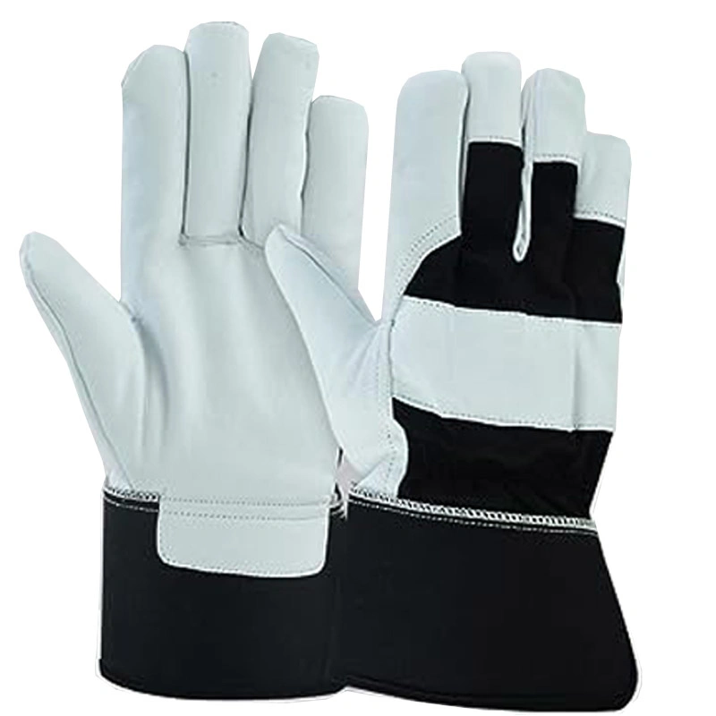 Smart All-Purpose Goatskin Leather Work Gloves Protective Hand Gloves for Maximum Protection Durable &amp; Comfort