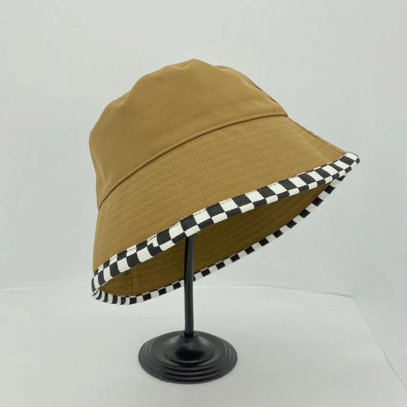 2022 Autumn New Product Dropshipping Solid Foldable Satin Lining Sublimation Knit Stripe Branded Bucket Hats