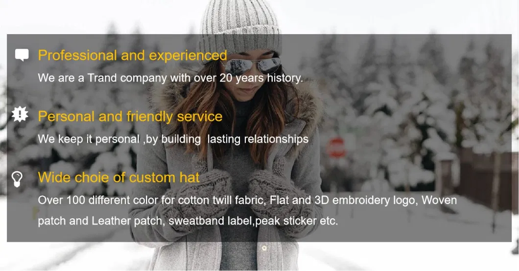 Winter Custom Design Safety Use Fluroscent Color Reflective Stripe Style Cuff Beanie Hat