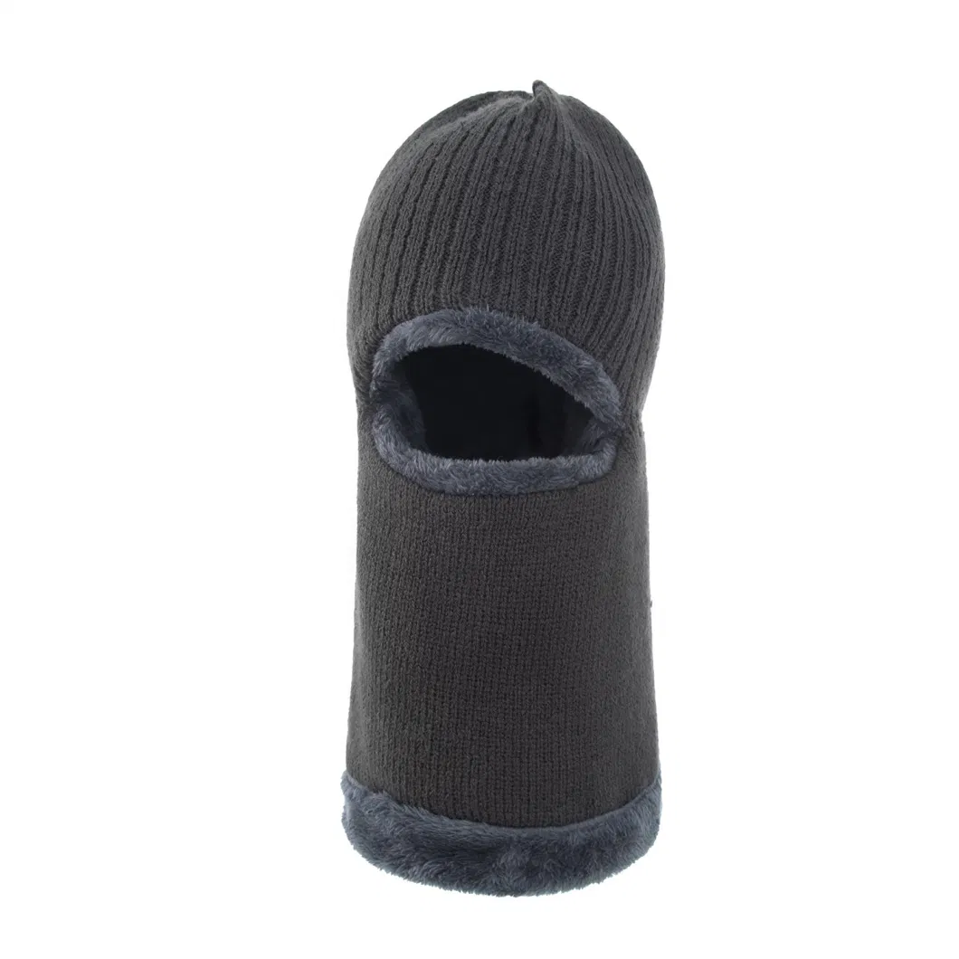 OEM New Design High Quality Knit Winter Hats Beanie Balaclava Custom All Over Print Jacquard One Hole Ski Masks