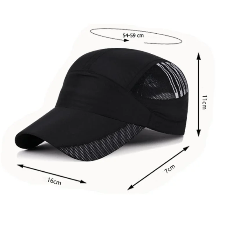 OEM Custom Blank Polyester Mesh Dry Fit Visors Running Light Weight Visors Fashion Baseball Caps and Hats