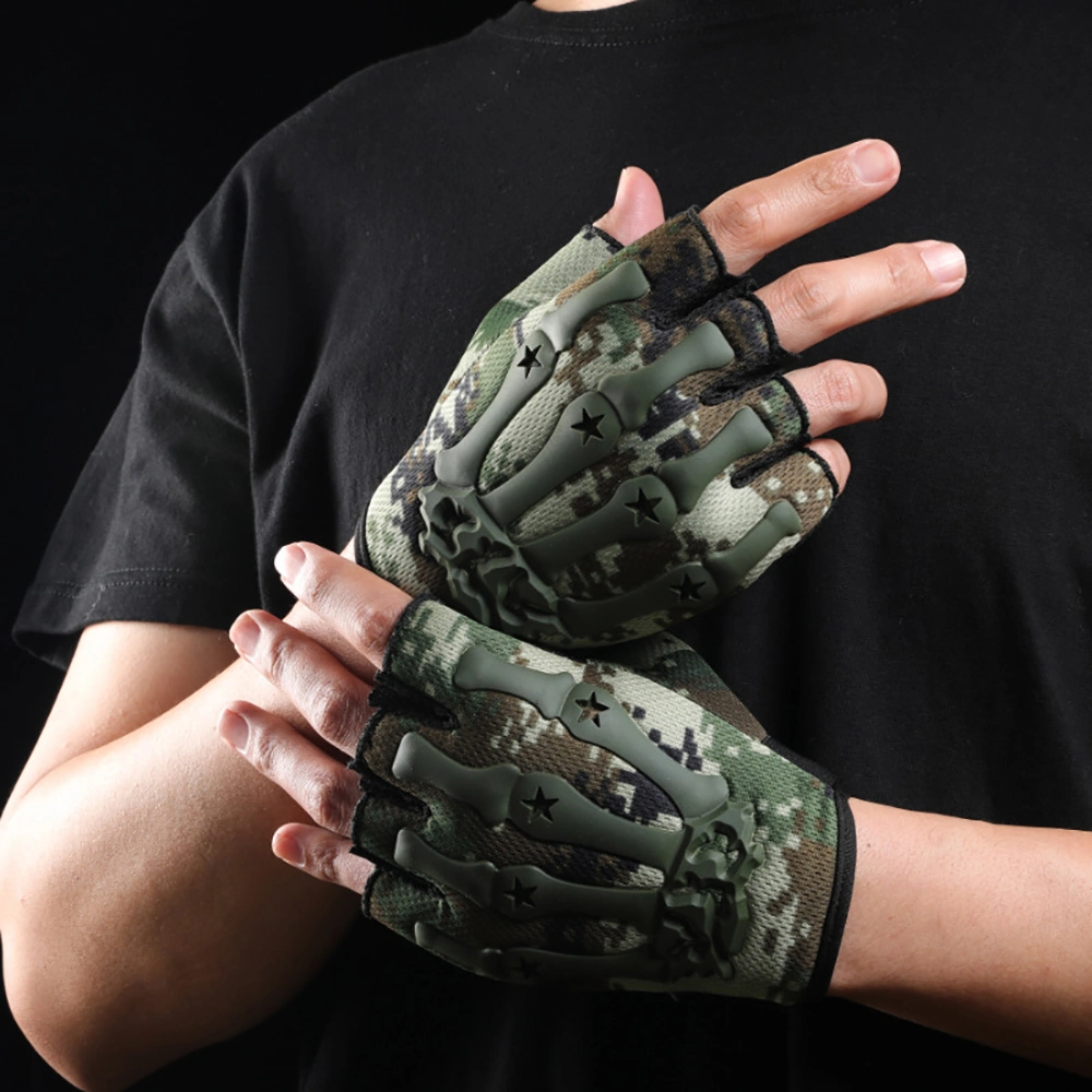 Weightlifting Gloves Cut Protection Tactical Gloves Fingerless Ci21684