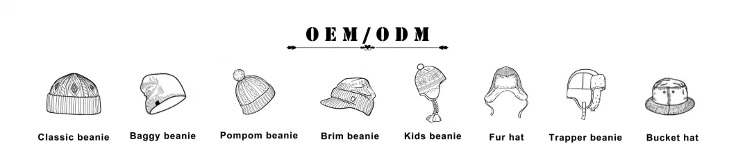 ODM OEM Baby Beanie Hats Manufacturer Ribbed Cotton Skin Friendly Anti-Pilling Cuffed Baby Kids Custom Logo Embroidery Vendor