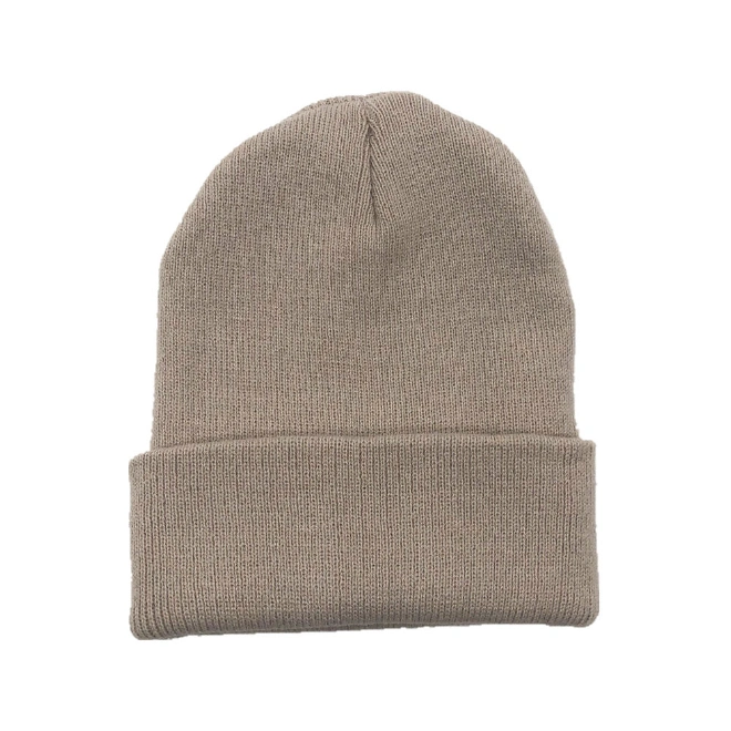 Basic Classic Custom Logo Winter Warm Solid Knit Beanie Hat Cap at Low Cheap Price
