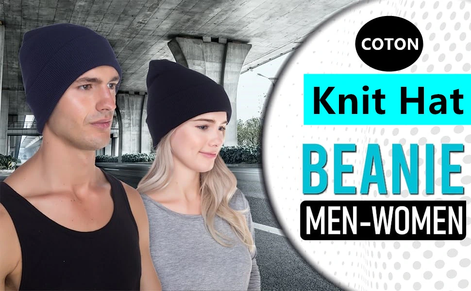 Custom Manufacturing with Logo Cuffed Plain Skiing Beanies Unisex Acrylic Winter Knit Beanie Hats