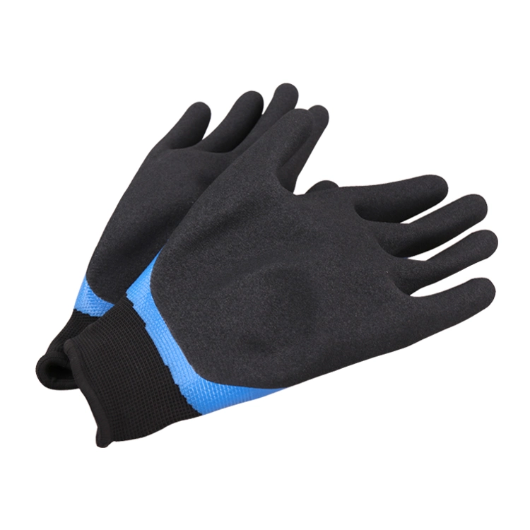 Xingyu Double Shell Nitrile Coated Outdoor Winter Working Gloves Wholesale Waterproof Custom Work Winter Gloves