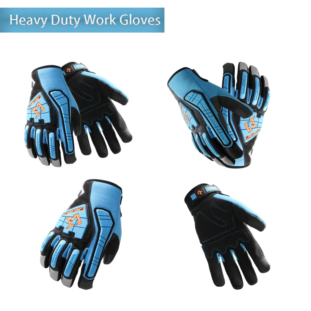 Wear Resistant Leather Touch Screen Multi-Purpose Impact Mechanic Safety Working Gloves Garden Driving Waterproof Winter Warm Ski Sport Motorcycle Bike Gloves