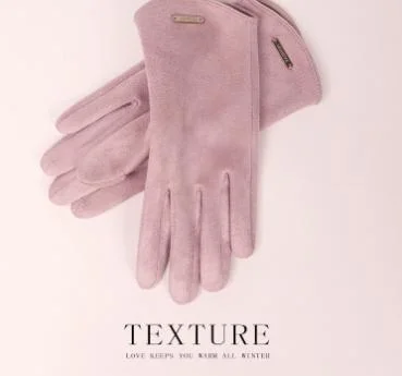 Suede Women&prime; S Winter Cold-Resitant Touch Screen Gloves