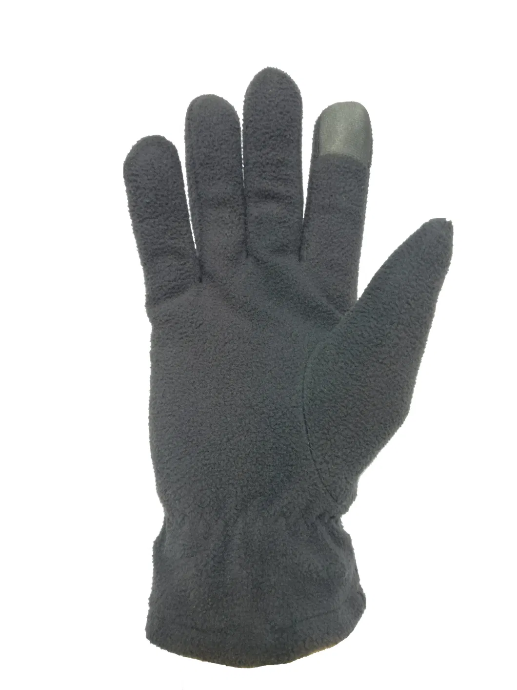 Touch Screen Black Fleece Gloves Full Fingers Mitten Soft Winter Gloves