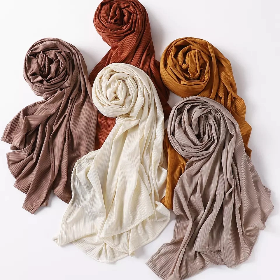 High Quality Women Jersey Ribbed Cotton Scarf