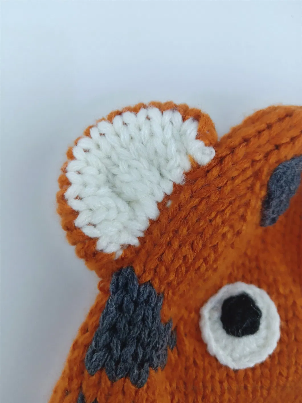 Fashion Winter Snow Kids Earflap Acrylic Crochet Handmade Hat Beanie